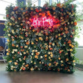 Artificial Flower Wall Panel Backdrop for Weddings Decorative Roll Stand and Frame Included
