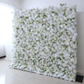 Modern Simple Style White 5D Artificial Flower Wall Outdoor Wedding Backdrop Professional Event Party Decoration Aisle Entrance