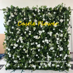 L-R513 Custom High Quality Wholesale 5D Pink Mixed Flowers for Wedding Party Decoration, Best Selling Artificial Flower Wall - 8ft*8ft, 10ft*10ft, Customized / FW520