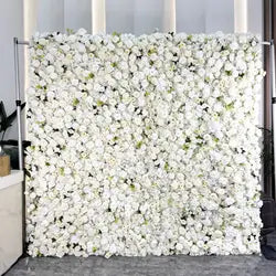 Custom Handmade Silk Rose Wall Flowers, Floral Wall Backdrop, Perfect for Event and Wedding Decoration Arrangements - sku-25