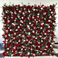 Custom OEM ODM Artificial Flower Wall 3D Mixed Silk Artificial Flowers Handmade Roll up Backdrop for Wedding Event Party Decor