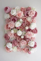 New Design 40x60cm Plastic Grid Artificial Flower Wall 3d Wedding Flower Wall Panel Backdrop - FW46-057-1