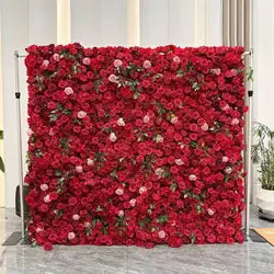 Custom Handmade Silk Rose Wall Flowers, Floral Wall Backdrop, Perfect for Event and Wedding Decoration Arrangements - sku-26
