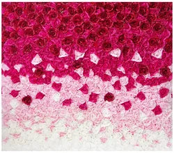 Flowerwall Spun Silk 3D  Flowers Wall Backdrop Roll UpRoses  Modern Handmade Lightweight Long-Lasting Wall Panel Background - 04