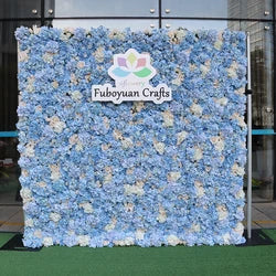 F198 Luxury Restaurant Wall Backdrop Decor Burgundy Flower Mat Artificial 3D 5D Red Faux Silk Rose Flower Wall for Wedding Event - 8ft x 8ft , 4ft x 8ft , 10ft x 8ft , or Custom / 67 flower wall