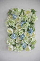 New Design 40x60cm Plastic Grid Artificial Flower Wall 3d Wedding Flower Wall Panel Backdrop