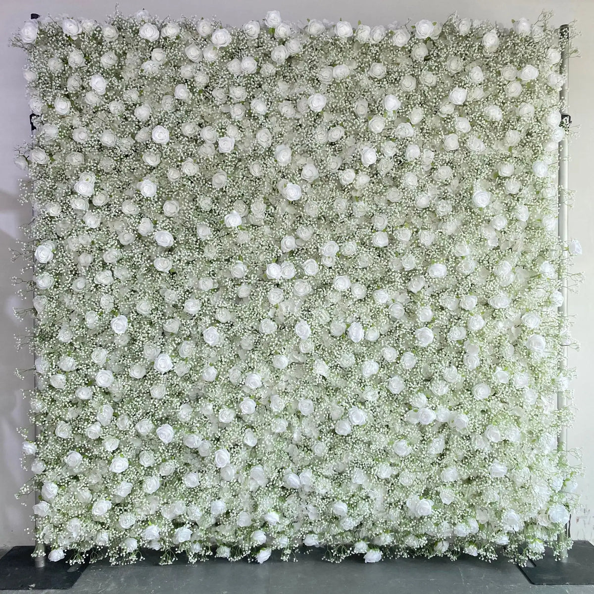 Alwaysbloom 5D Silk Artificial Rose Wall Gradient Flowers with Moisturizing Feel Wedding Wall Decorations Roll Model Gm020