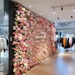 Premium Artificial Flower Wall Indoor and Outdoor Universal Decoration - 20mm(0.79in) / Customized size