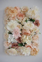 New Design 40x60cm Plastic Grid Artificial Flower Wall 3d Wedding Flower Wall Panel Backdrop