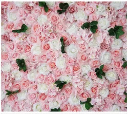 Flowerwall Spun Silk 3D  Flowers Wall Backdrop Roll UpRoses  Modern Handmade Lightweight Long-Lasting Wall Panel Background