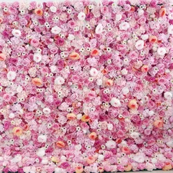 F198 Luxury Restaurant Wall Backdrop Decor Burgundy Flower Mat Artificial 3D 5D Red Faux Silk Rose Flower Wall for Wedding Event - 8ft x 8ft , 4ft x 8ft , 10ft x 8ft , or Custom / 20 flower wall