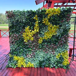 Custom 3D 5D Fabric Cloth Roll up Artificial Silk Rose Peony Flowers Wall Backdrop Panel Wedding Decor Artificial Flower Wall