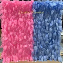 Customized 3D Silk Roll up Cloth Back Drop Panel 8ft X 8ft Wedding Events Artificial Red Rose Flower Wall Backdrop for Wedding