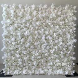 Artificial Silk Christmas Roll-Up Rose Flower Wall Decorations for Weddings Parties Home Stage Backdrop