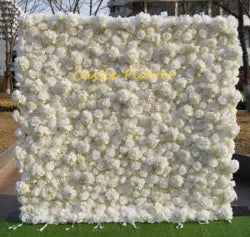L-R513 Custom High Quality Wholesale 5D Pink Mixed Flowers for Wedding Party Decoration, Best Selling Artificial Flower Wall