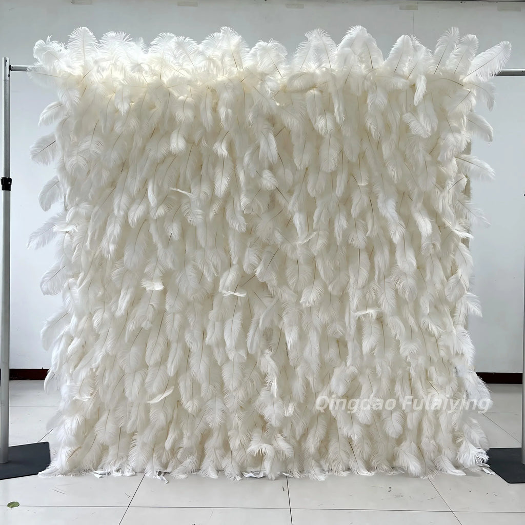 Factory Wholesale Price Silk Artificial High Quality Flower Wall Stand 8ft Customizable Size Wedding Backdrop Decor