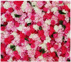 Flowerwall Spun Silk 3D  Flowers Wall Backdrop Roll UpRoses  Modern Handmade Lightweight Long-Lasting Wall Panel Background - 27