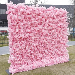 Floral Wall Panel White Flower Arch for Wedding Party Supplies 8ft X 8ft square Blue purple Artificial Flower Wall Backdrop - 3.3*3.3in / Yellow square meters-5