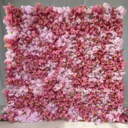 High Quality 3D Silk Floral Panel Custom 5D/8D Artificial Rose Flower Wall Wedding Christmas Graduation Stage Background - #30