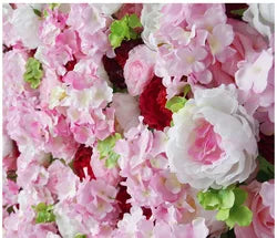 Flowerwall Spun Silk 3D  Flowers Wall Backdrop Roll UpRoses  Modern Handmade Lightweight Long-Lasting Wall Panel Background - 01