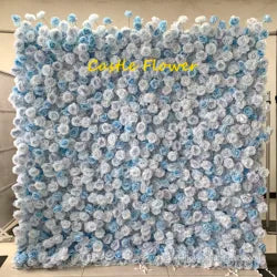 W-B040 New Flower Wall 5D Rolled up Backdrop Flower Wall Party Wedding Decorative Flowers Wall for Birthday Party - 8ft*8ft, 10ft*10ft, custome / FW505