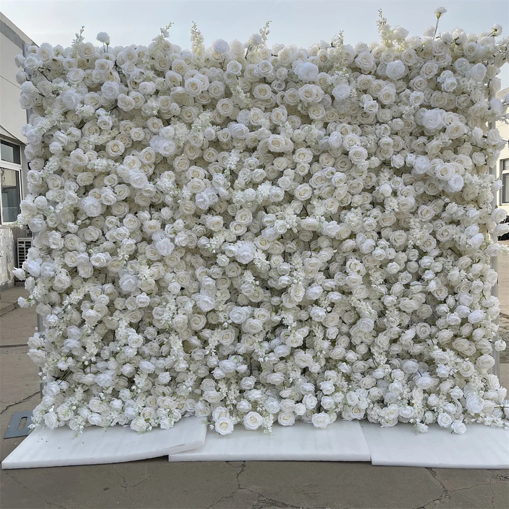 IFG Fullest 5D Artificial Flower Wall Backdrop 8*9ft Size Roll up for Wedding Christmas Thanksgiving & Easter Decor-Hot Sale