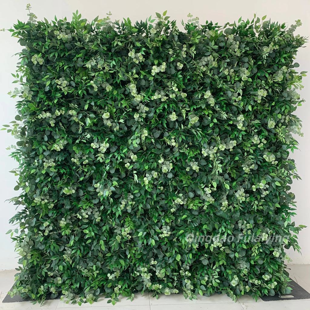 Factory Wholesale Price Silk Artificial High Quality Flower Wall Stand 8ft Customizable Size Wedding Backdrop Decor