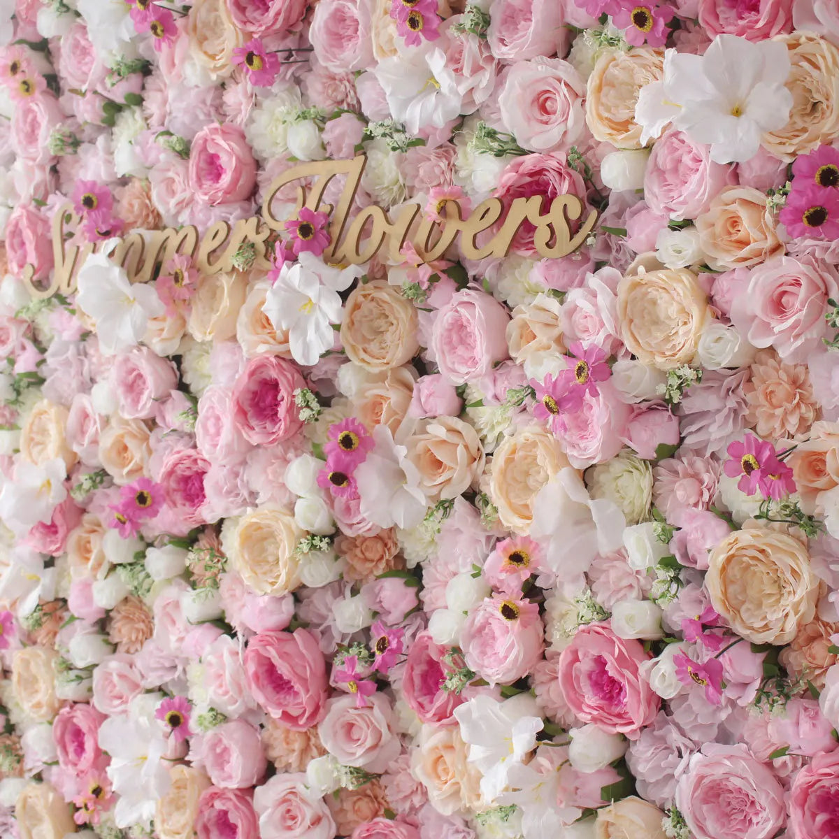 Custom 3d/5d Cloth Flower Wall Wedding Artificial Silk Rose Flower Wall Panel Backdrop Decorative Artificial Flower Wall