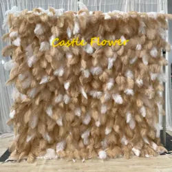 O-W011 8ft X 8ft  Roll up Cloth Flower Wall Backdrop Events Wedding Decor Artificial Flowers Wall Silk Rose Wall Flower Decor - 60cm x 40cm,8ft *8ft, 10ft*10ft / #067