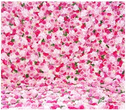 Flowerwall Spun Silk 3D  Flowers Wall Backdrop Roll UpRoses  Modern Handmade Lightweight Long-Lasting Wall Panel Background - 19