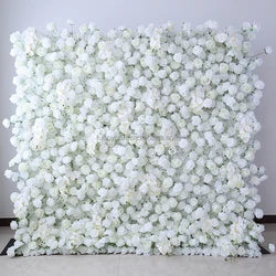 Factory Wholesale Artificial Rose Flower Wall Panel Custom Color Wedding Artificial Flower Wall for Event Photo Booth Decoration