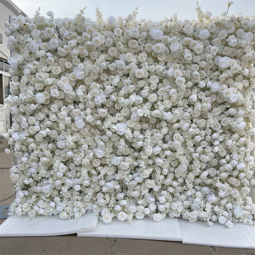 IFG Fullest 5D Artificial Flower Wall Backdrop 8*9ft Size Roll up for Wedding Christmas Thanksgiving & Easter Decor-Hot Sale