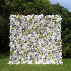 Alwaysbloom 5D Silk Artificial Rose Wall Gradient Flowers with Moisturizing Feel Wedding Wall Decorations Roll Model Gm020 - Standard / 11 m-7