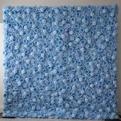 F198 Luxury Restaurant Wall Backdrop Decor Burgundy Flower Mat Artificial 3D 5D Red Faux Silk Rose Flower Wall for Wedding Event - 8ft x 8ft , 4ft x 8ft , 10ft x 8ft , or Custom / 69 flower wall