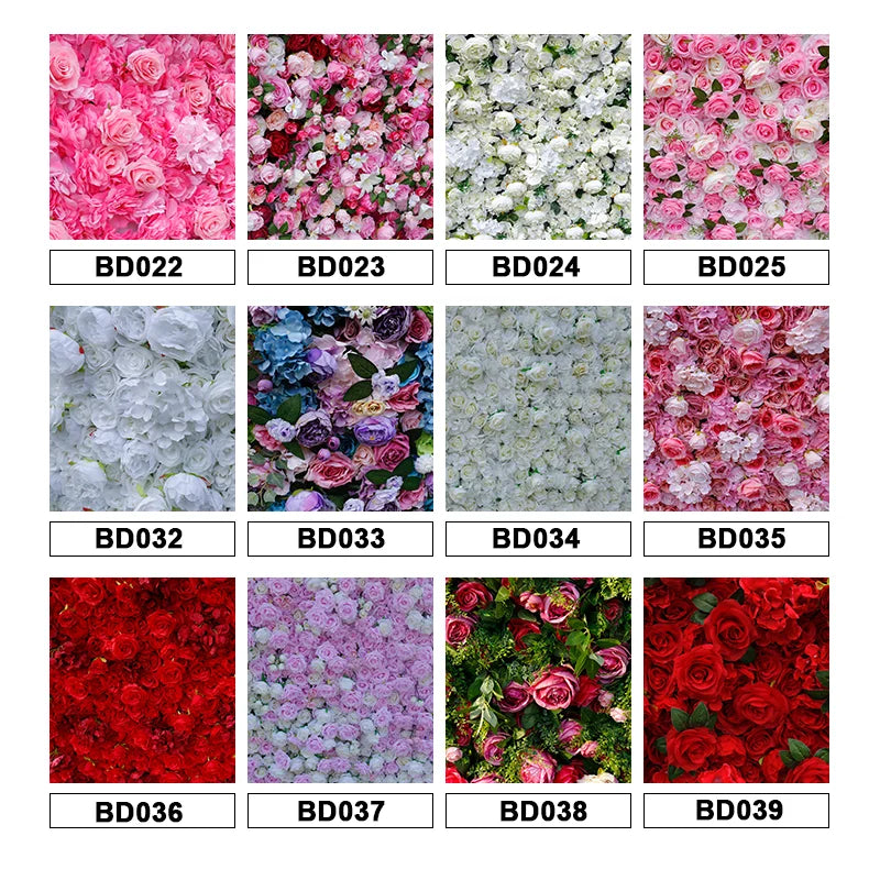 Luxury Modern Detachable 3D Roll-Up Zipper Artificial Silk Baby's Breath Flower Wall Backdrop 8ft X 8ft White Wedding Decoration
