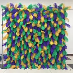 O-W011 8ft X 8ft  Roll up Cloth Flower Wall Backdrop Events Wedding Decor Artificial Flowers Wall Silk Rose Wall Flower Decor - 60cm x 40cm,8ft *8ft, 10ft*10ft / #069