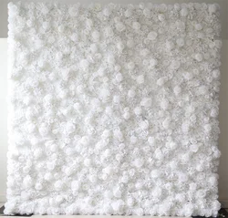 F198 Luxury Restaurant Wall Backdrop Decor Burgundy Flower Mat Artificial 3D 5D Red Faux Silk Rose Flower Wall for Wedding Event - 8ft x 8ft , 4ft x 8ft , 10ft x 8ft , or Custom / 23 flower wall