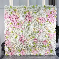 Custom Handmade Silk Rose Wall Flowers, Floral Wall Backdrop, Perfect for Event and Wedding Decoration Arrangements - sku-22