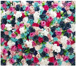 Flowerwall Spun Silk 3D  Flowers Wall Backdrop Roll UpRoses  Modern Handmade Lightweight Long-Lasting Wall Panel Background - 25