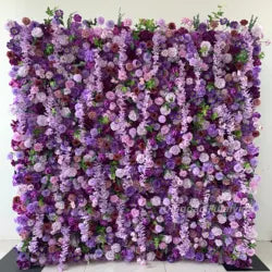 8x8ft Eco-Friendly Modern Wedding Backdrop Decor Pink Floral 3D Roll up Artificial Silk Rose Flower Wall Panel for Party Events - 100x100cm(39.37x39.37in) / 16#
