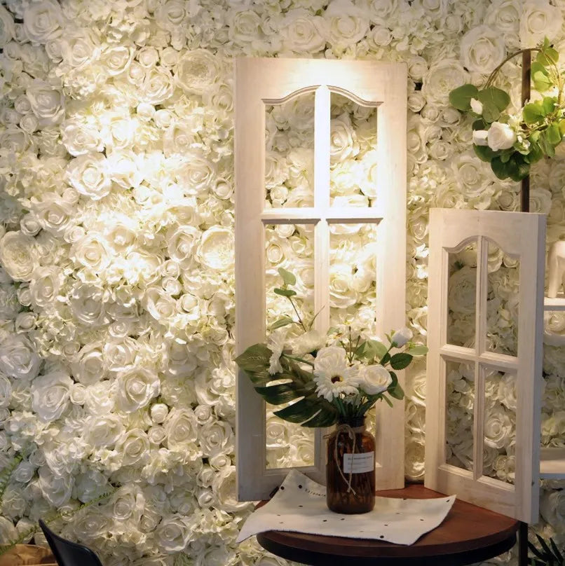 Silk Flowers Panel Backdrop Wall Wedding Decor Wholesale Flower Wedding Backdrop