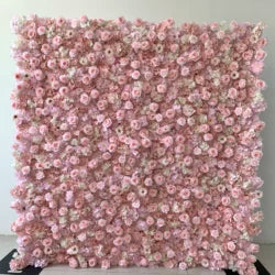 8x8ft Silk Handmade Rose Wall Artificial Flower 3D Wall Decor Roll Panel for Wedding Christmas Valentine's Day - 100x100cm(39.37x39.37in) / 2#