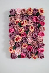 New Design 40x60cm Plastic Grid Artificial Flower Wall 3d Wedding Flower Wall Panel Backdrop - FW46-058-1
