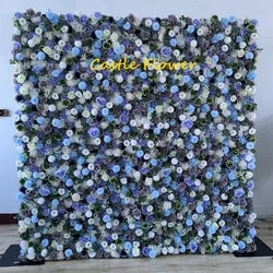 L-R513 Custom High Quality Wholesale 5D Pink Mixed Flowers for Wedding Party Decoration, Best Selling Artificial Flower Wall - 8ft*8ft, 10ft*10ft, Customized / FW527