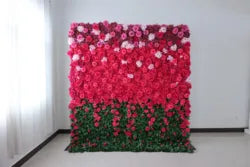 High-Quality Rolled Artificial Flower Wall 3D/5D Blue Flower Wall Background 8ft X 8ft Wedding Background Flower Wall - CB-488 / 40*60cm(15.75*23.62in)