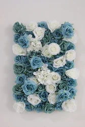 New Design 40x60cm Plastic Grid Artificial Flower Wall 3d Wedding Flower Wall Panel Backdrop - FW46-151-3