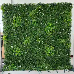 8x8ft Silk Handmade Rose Wall Artificial Flower 3D Wall Decor Roll Panel for Wedding Christmas Valentine's Day - 100x100cm(39.37x39.37in) / 6#