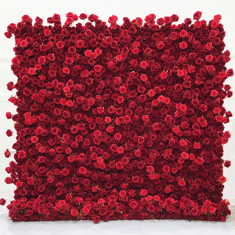 Wholesale Wall Wedding Flower Backdrop Pink Rose Panels Floral Wall Backdrop Flower Wall for Event Decoration Artificial Flower
