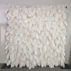 Alwaysbloom 5D Silk Artificial Rose Wall Gradient Flowers with Moisturizing Feel Wedding Wall Decorations Roll Model Gm020 - Standard / 11 m-11