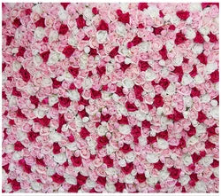 Flowerwall Spun Silk 3D  Flowers Wall Backdrop Roll UpRoses  Modern Handmade Lightweight Long-Lasting Wall Panel Background